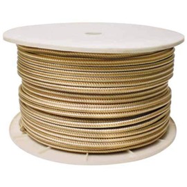 SEACHOICE Double Braid Rope Spool, Gold/White, 3/8" X 600'