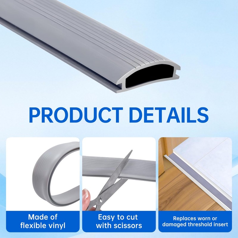 2 Pcs 36 Inch Vinyl Replacement Insert for Adjustable Height
