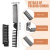 HOIQIRY Black Hair Brush and Comb Sets Bulk - Pack