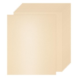 MECCANIXITY 25 Pcs Shimmer Cardstock Paper, 8 x 11 Inch Beige Shimmer Paper Sheets, Metallic Cardstock Paper for Art Supplies, Paper Crafting, DIY Crafts