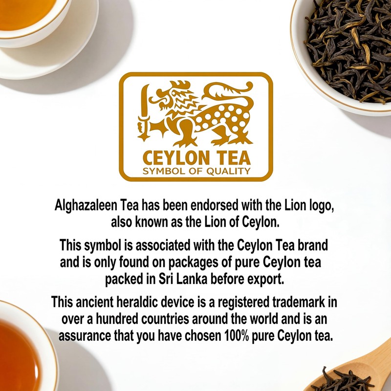 Alghazaleen Tea White Collection, 14oz (400g) Bag,100% Pure Ceylon Black