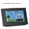 Weather Clock with Color Touch Screen Backlight Indoor Outdoor Thermometer