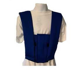 Compression wrap, Adjustable neoprene vest, snug hug wrap, child or adult (Large, black)