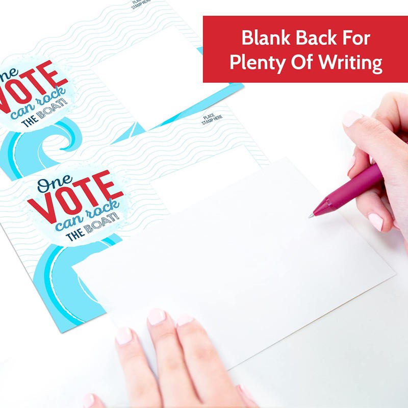T MARIE 100 Bulk Voter Postcards 4x6” - One Vote