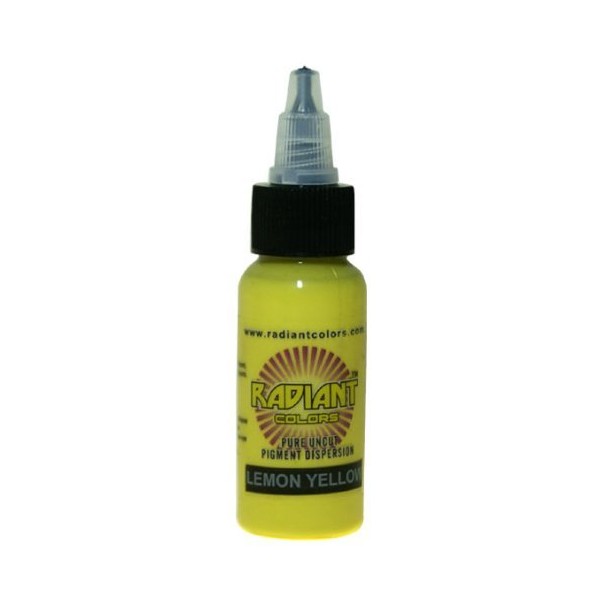 Radiant Colors - Lemon Yellow - Tattoo Ink 1oz Made in USA