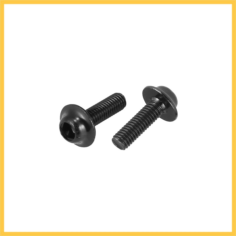 REPAIROCK 10pcs M5 Motorcycle Fairing Windscreen Screw Bolt Titanium Tone