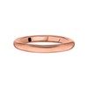 Tuscany Silver Damen Sterling Silber Rotgold Vergoldet Plain Band Ring