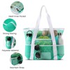 LEVOTIYER Beach Bag - Mesh Beach Bag Large 8 Pockets,