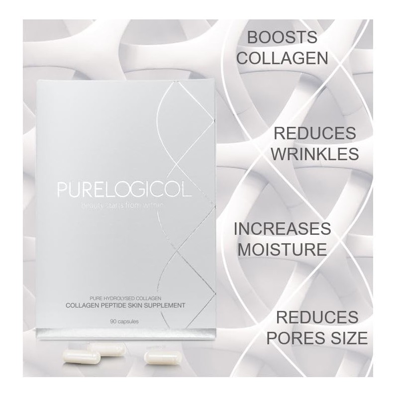 Collagen Tablets, Best Hydrolysed Protein Peptide Skin Supplement - 90