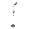 GRAFCO Modern Chrome Standing Lamp with Adjustable Height for Home