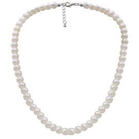 Holibanna Round Imitation Pearl Necklace Wedding Pearl Necklace for Brides (White)
