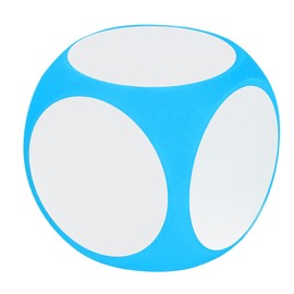 Dry Erase Dice, 4x4 Inches Multipurpose Colorful Write On Wipe Off Dry Erase Block, White Board Dice Cubes for Drawing Letters, Numbers, Playing Games, Educational Classroom Supplies for Kids(1#)