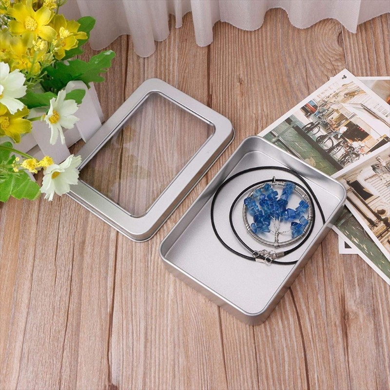 Copeflap Tin Can Case Tin Can Trinket Box Set of