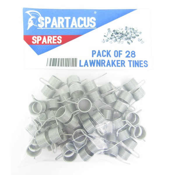 Spartacus 28 x Replacement Lawn Raker Scarifier Tines Tynes For Qualcast F016T47920