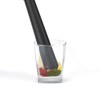 Barfly Muddler, 12 pulgadas de lujo, compuesto, negro