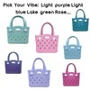 GripEase EVA Material Light Purple Beach Tote Bag Lightweight Durable