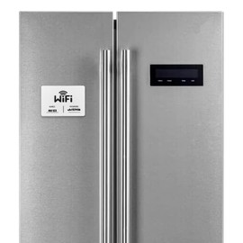 2 PACK Magnetic Wifi Sign White Acrylic WiFi Password Sign Fridge Magnet, 3.5×5 Inches WiFi Sign with Black Marking Pen, Magnetic WiFi Password Sign for Home, Portable WiFi Sign for Business or Guests