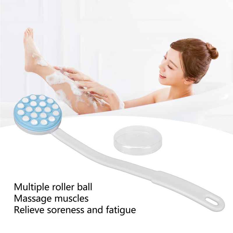 Lotion Applicator Massager Long Shower Bath Brush Roll On Dispenser