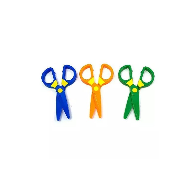 JIALEEY Plastic Child-Safe Scissor Set, Toddlers Training Scissors, Pre-School