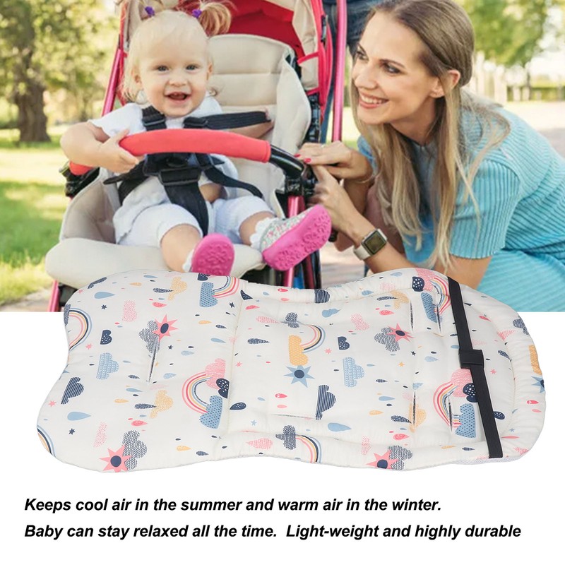 Baby Seat Pad Liner for Stroller Soft Breathable Cotton Universal