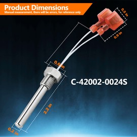 puxyblue 42002-0024S Stack Flue Sensor & 42001-0053S Heater Thermistor & 42001-0063S High Limit Switch Replacement for Pen-tair Pool and Spa Heaters