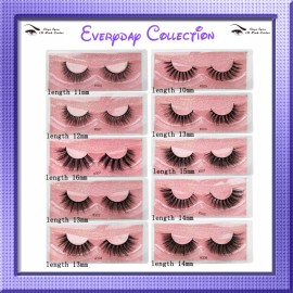 Aliya Ryan NIB Everyday 3D Luxury Faux Mink Strip False Lashes short Length 12 mm style 301