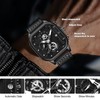 Mens Watch Analog Black Watches for Men Automatic Chronograph Wrist