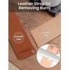DOWOX Diamond Sharpening Stone Kit, 3 Side Grit 400/1000/8000 Knife