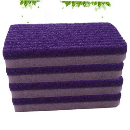 WOONEKY 4pcs Foot Callus Remover Scrubber Purple Pumice Pedicure Tool for Smoothing Cracked Heels Exfoliating Dead Skin Corns for Foot