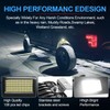Nicoko 108 High-Power LEDs per Pod 4Pods Pure White Rock