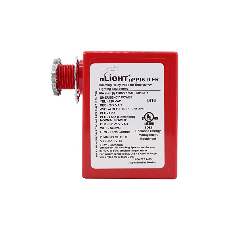 Sensor Switch NPP16-D-ER nLIGHT Emergency Dimming Power Pack, 120/277V