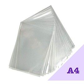 A4 Cello Bags - Pack of 100-40 Microns - 30mm A4 cellophane Bags self Seal - Crystal Clear & Good Thickness - Artwork/Photos/Cards Display/Craft - A4 envelopes Peel and Seal