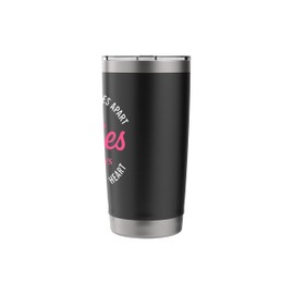 Side By Side Besties Always Connected By Heart Best Friends Stainless Steel Insulated Tumbler