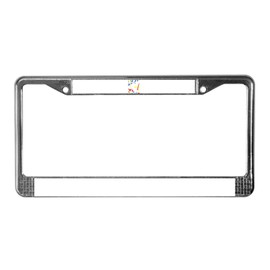 CafePress Artist Weird Painter Paint Too License Plate Frame Chrome License Plate Frame, License Tag Holder