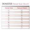 Skinister Cotton Hourglass Corset - Underbust Style (as1, numeric, numeric_40,