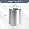 IMEEA Small Silver Utensil Holder for Kitchen Counter - 4.3"