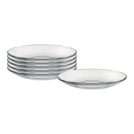 Duralex Set of 6 5.25" Saucers, Clear