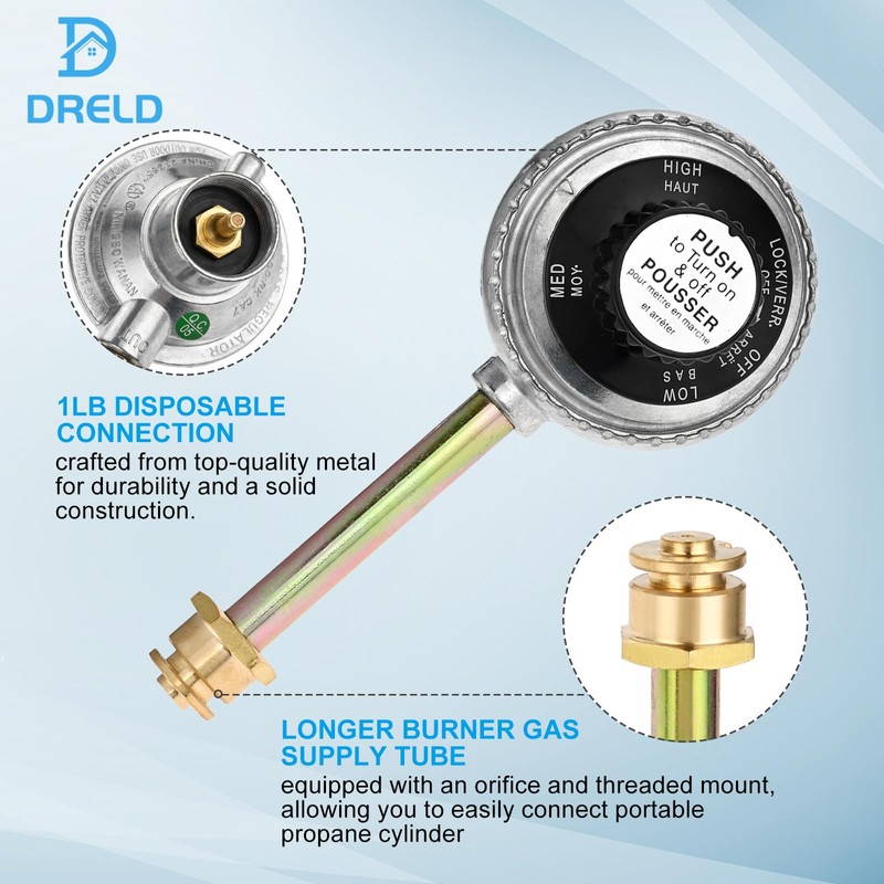 29102349 29103224A Regulator Control Valve, Replacement for Char Broil Grill2Go