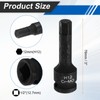 HARFINGTON 1/2" Drive Impact Hex Bit Socket 12mm Metric CR-MO