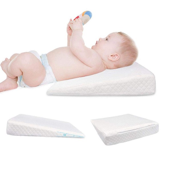 Bassinet Baby Wedge Pillow Pram Moses Crib Cot Bed Pillow Relieves Acid Reflux Colic Congestio