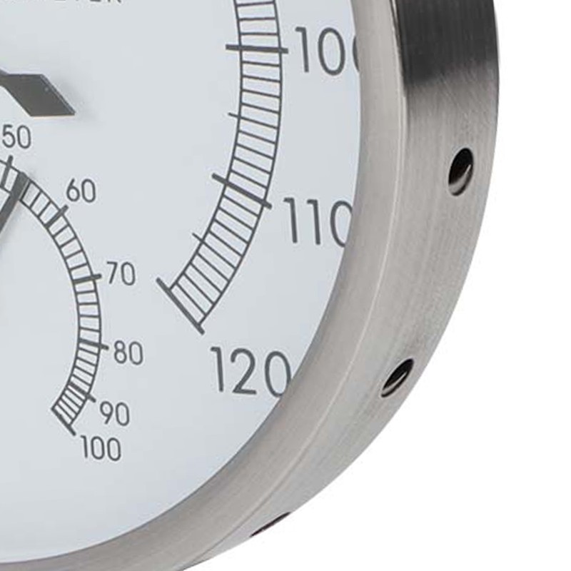 2 In-1 Stainless Steel Steam Room Sauna Room Thermometer Hygrometer