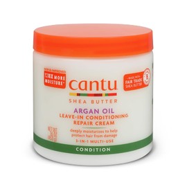 Cantu Argan Oil Leave in Conditioning Repair Cream, 16 Ounce