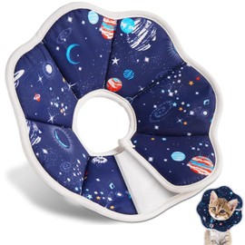 1 Piece Recovery Collar for Cats, Soft Cone Collar for Pets, Cute Recovery Collar for Kittens, Suitable for Cats and Puppies - Purple