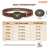 WHIPPY Mens Cowboy Belt Western Belts for Men Women with