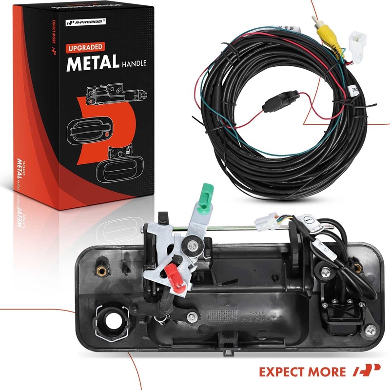 A-Premium - Tailgate Handle Assembly, Upgraded Metal - Compatible with