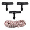 1 Set 10M Recoil Start Rope, 3 Black Start Handles,