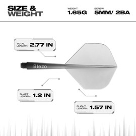 BLEZO Darts Durable Dart Flights | Integrated Dart Flights with Shafts | Pack Of 3 | Fixed 90 Degree Angle | Standard Shape Darts Flights & Stems | Durable Darts Accessories (Black)