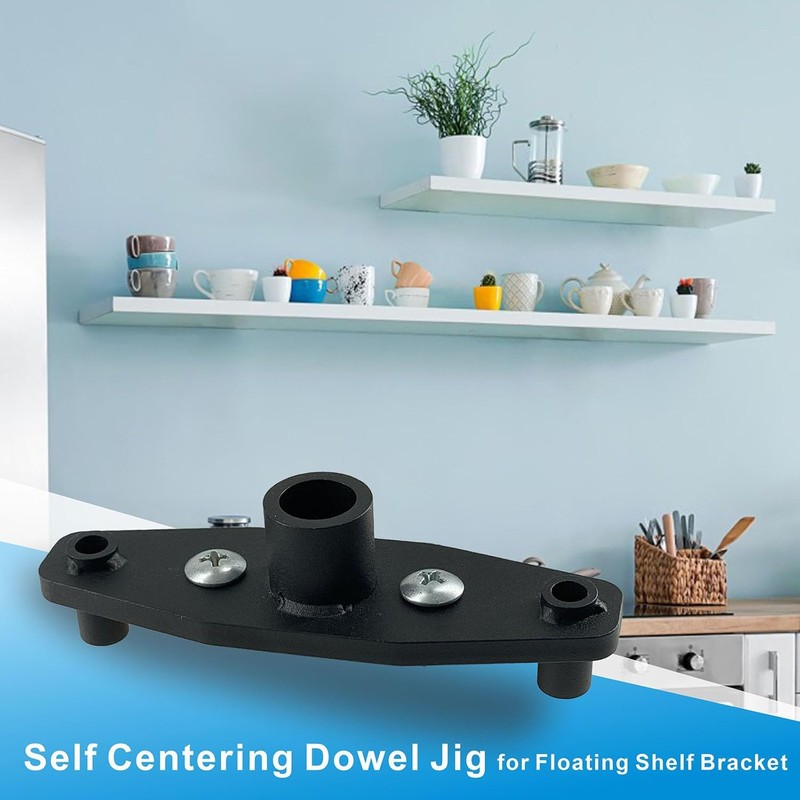 Dowel jig Kit Floating Shelf Bracket Drill Guide Woodworking for