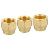 sourcing map Brass Flare Nut, 1/2" Flare Female Flared Tube