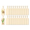 24 Pcs Wooden Mini Cutting Board with Handle Unfinished Craft